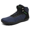 Saguaro Vitality V negro — bota barefoot trekking vista lateral par completo